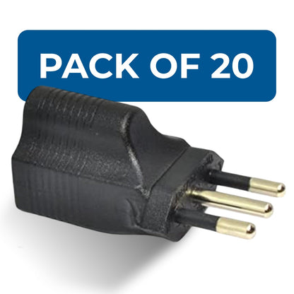 Italy Travel Adapter - Type L - Industrial Grade (IG-12A)
