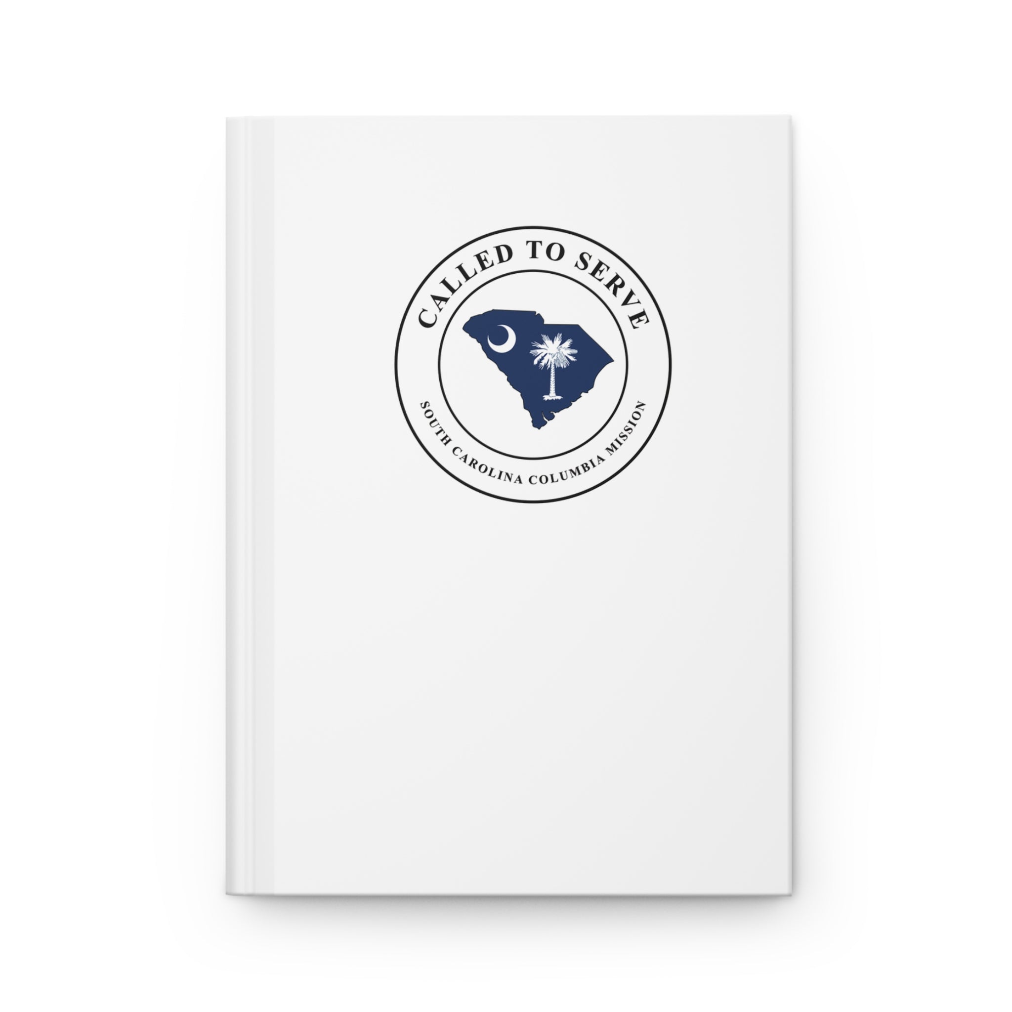 South Carolina Columbia Mission Flag Map Called to Serve White Hardcover Journal Matte