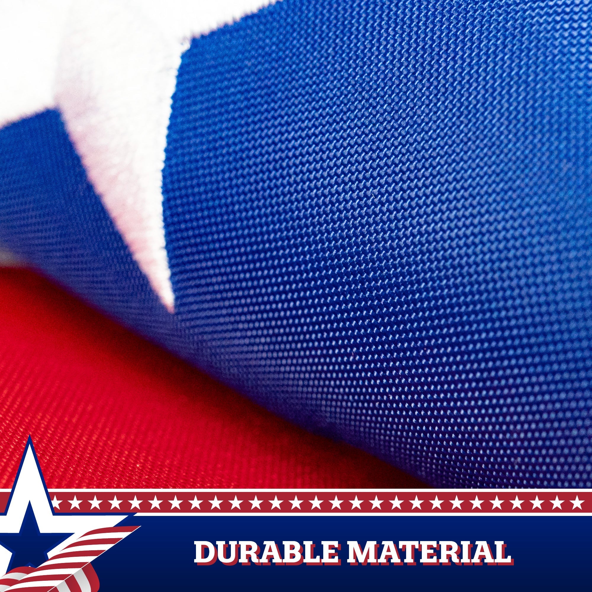 G128 American USA Pull Down Bunting Flag | 1.67x8 Ft | Embroidered Polyester