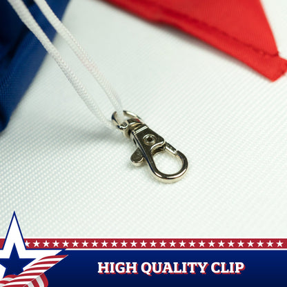 G128 American USA Windsock | 60 Inch | Embroidered 210D Polyester, Patriotic Hanging Decoration