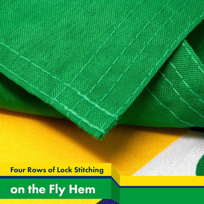 G128 - Brazil (Brazilian) Flag | 3x5 feet | Printed 150D