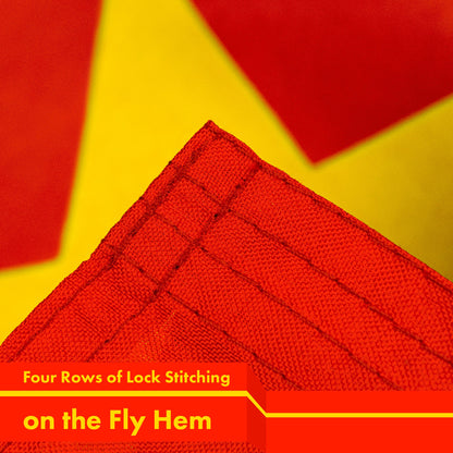 China (Chinese) Flag 150D Printed Polyester 3x5 Ft