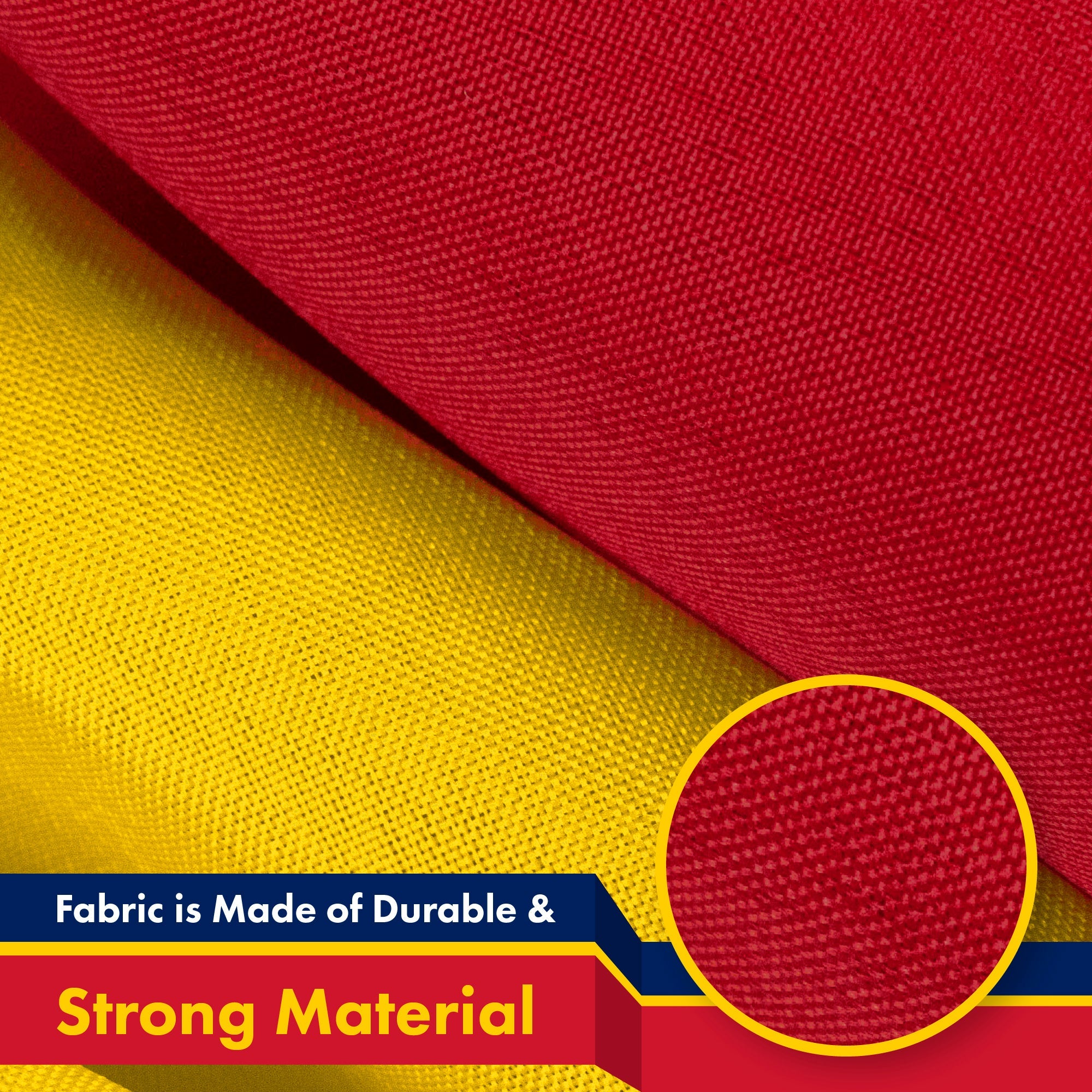 Chad (Chadian) Flag | 3x5 feet | Printed 150D Indoor/Outdoor, Vibrant Colors, Brass Grommets, Quality Polyester, Much Thicker More Durable Than 100D 75D Polyester