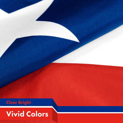 Chile (Chilean) Flag 150D Printed Polyester 3x5 Ft