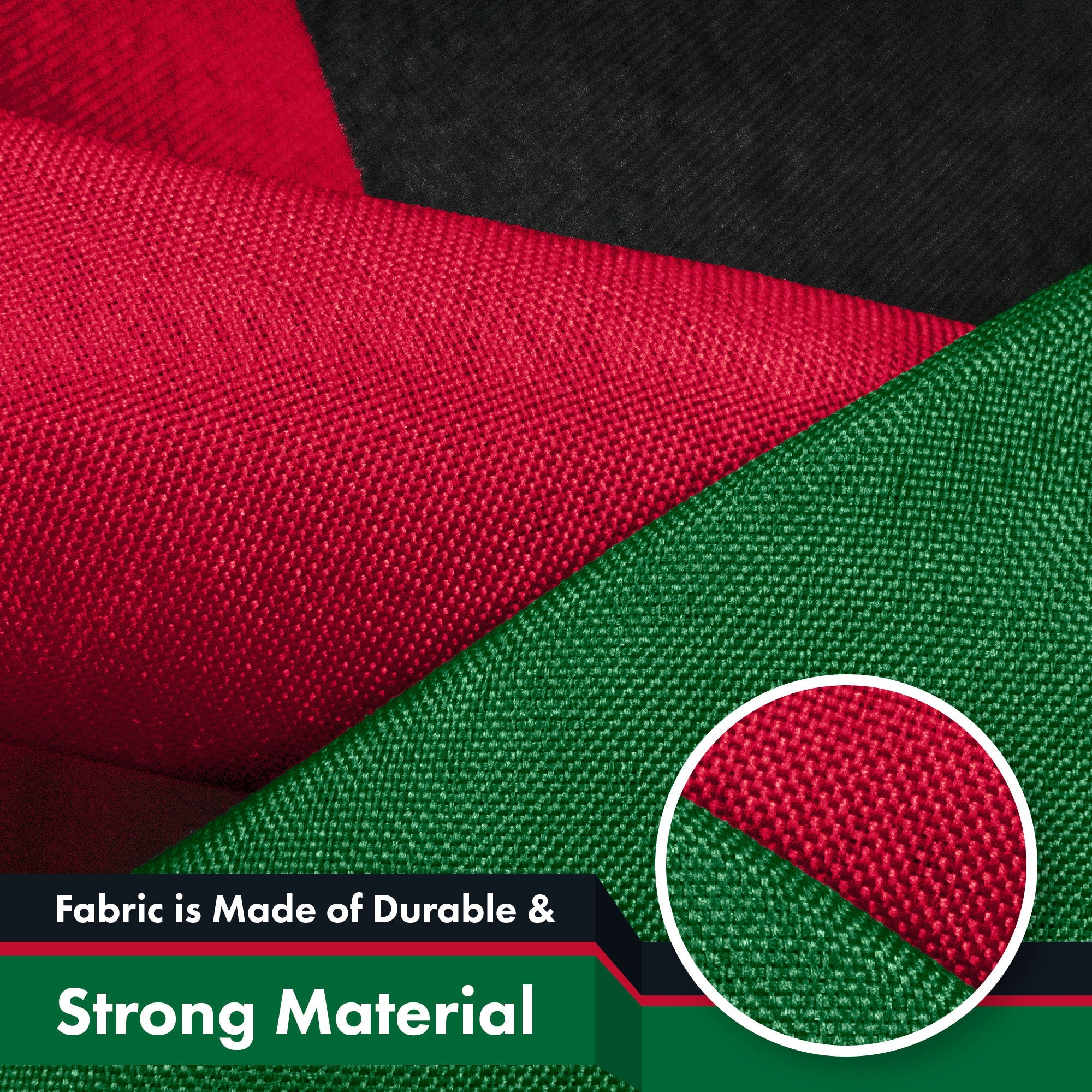 Kenya (Kenyan) Flag | 3x5 feet | Printed 150D, Indoor/Outdoor, Vibrant Colors, Brass Grommets, Quality Polyester, Much Thicker More Durable Than 100D and 75D Polyester