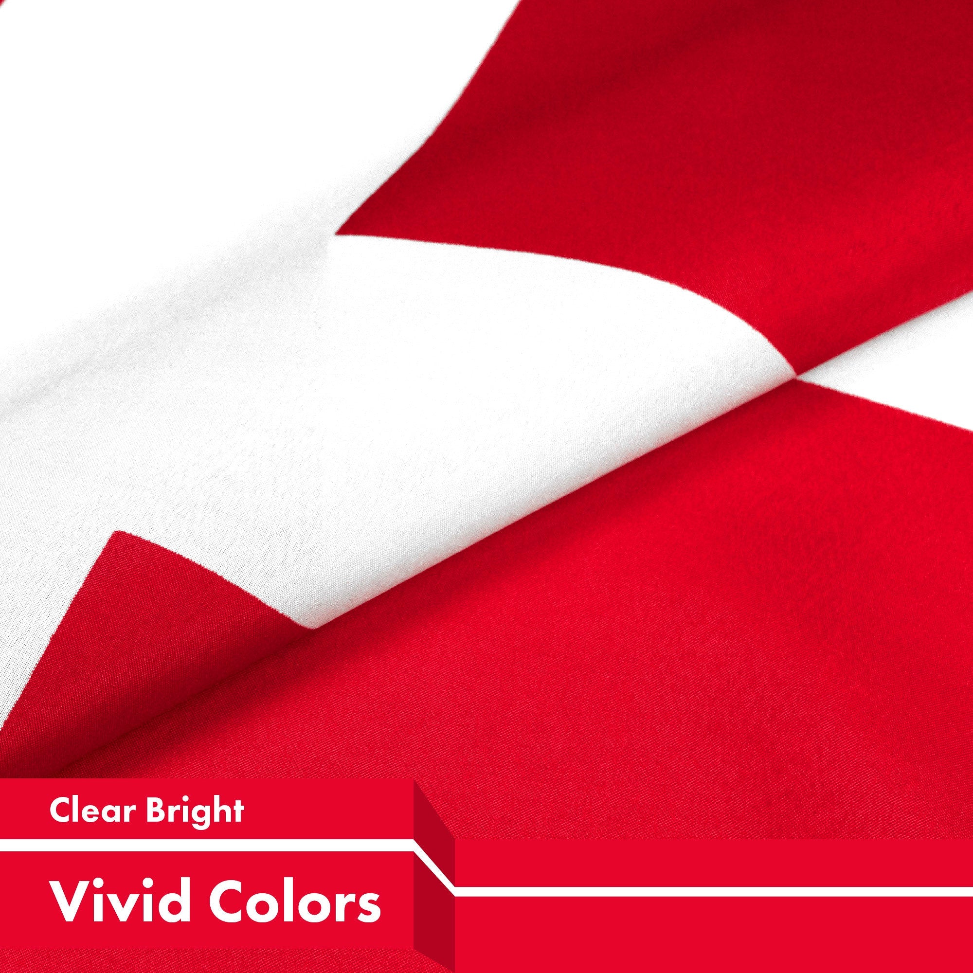 Denmark (Danish) Flag 150D Printed Polyester 3x5 Ft