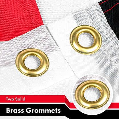 Egypt (Egyptian) Flag 150D Printed Polyester 3x5 Ft