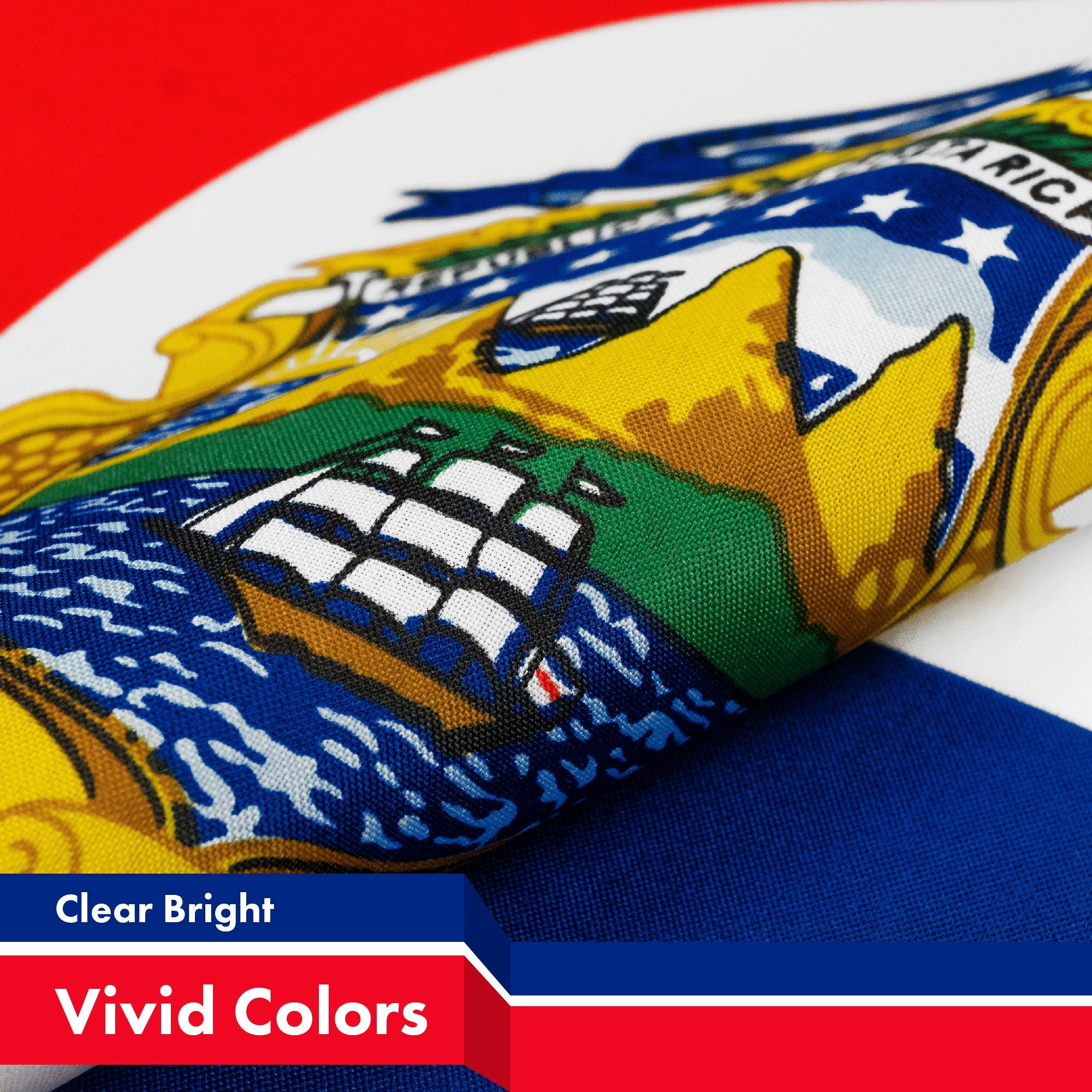 Costa Rica (Costa Rican) Flag 150D Printed Polyester 3x5 Ft