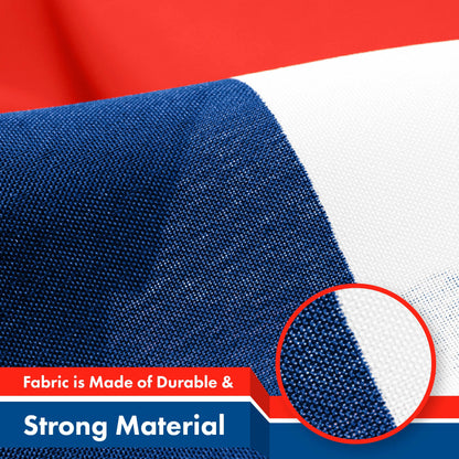 G128 Republic of Cuba Cuban Flag | 3x5 feet | Printed 150D, Indoor/Outdoor, Vibrant Colors, Brass Grommets, Quality Polyester, Much Thicker More Durable Than 100D 75D Polyester