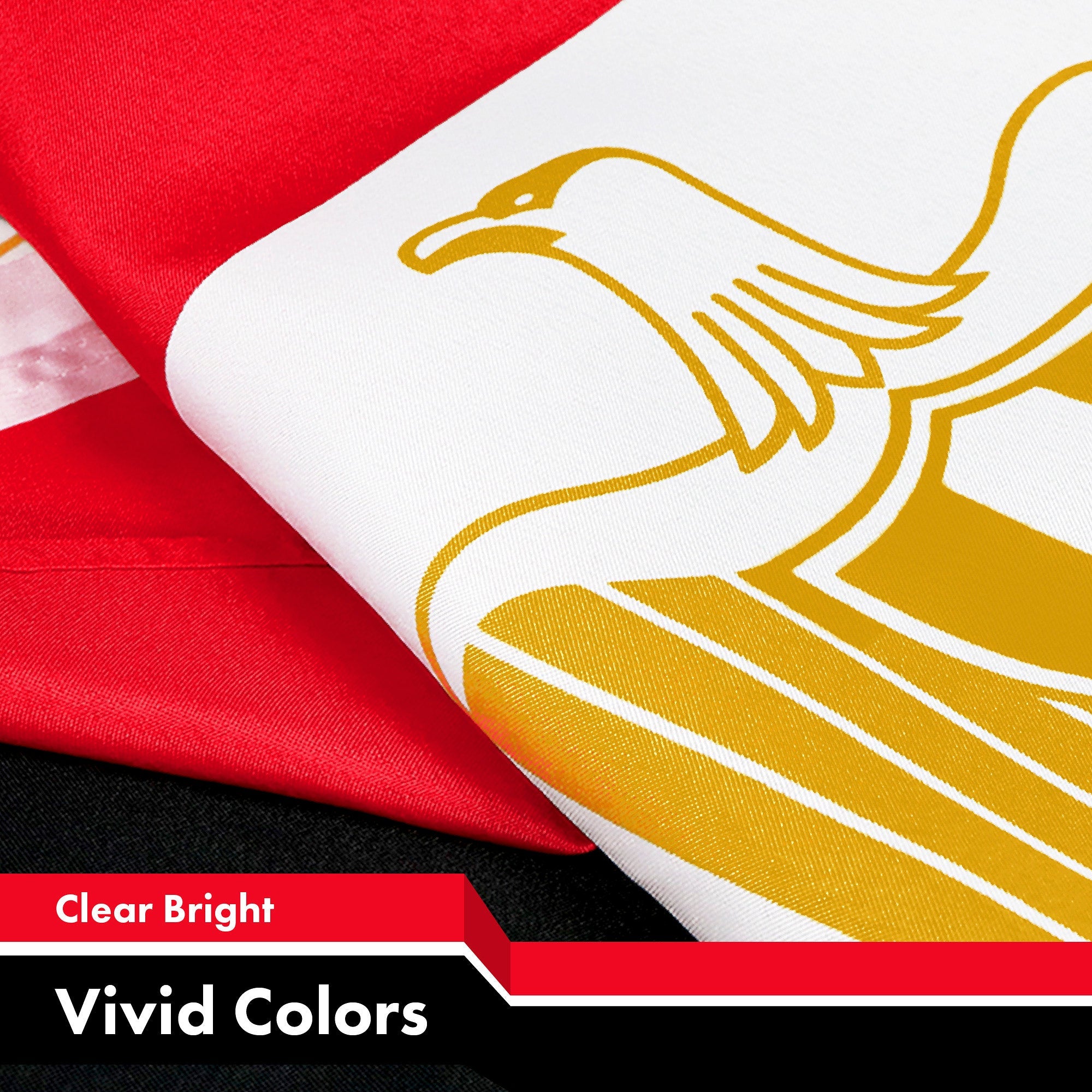 Egypt (Egyptian) Flag 150D Printed Polyester 3x5 Ft