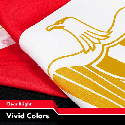 Egypt (Egyptian) Flag 150D Printed Polyester 3x5 Ft