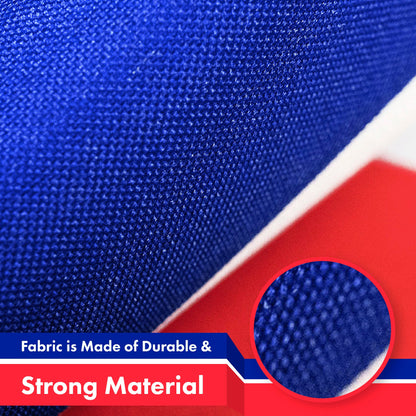 France (French) Flag 150D Printed Polyester 3x5 Ft