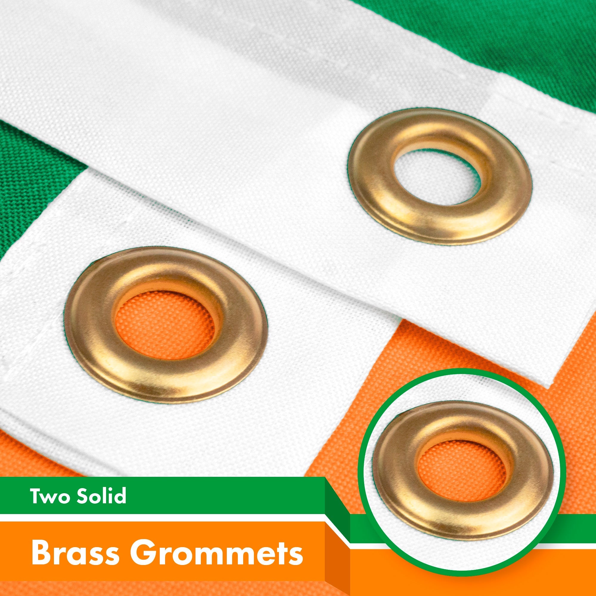 Irish Shamrock Flag 150D Printed Polyester 3x5 Ft