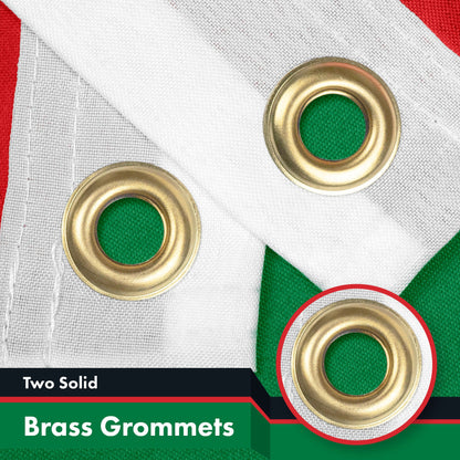 G128 Palestine Palestinian Flag | 3x5 feet | Printed 150D, Indoor/Outdoor, Vibrant Colors, Brass Grommets, Quality Polyester, Much Thicker More Durable Than 100D 75D Polyester