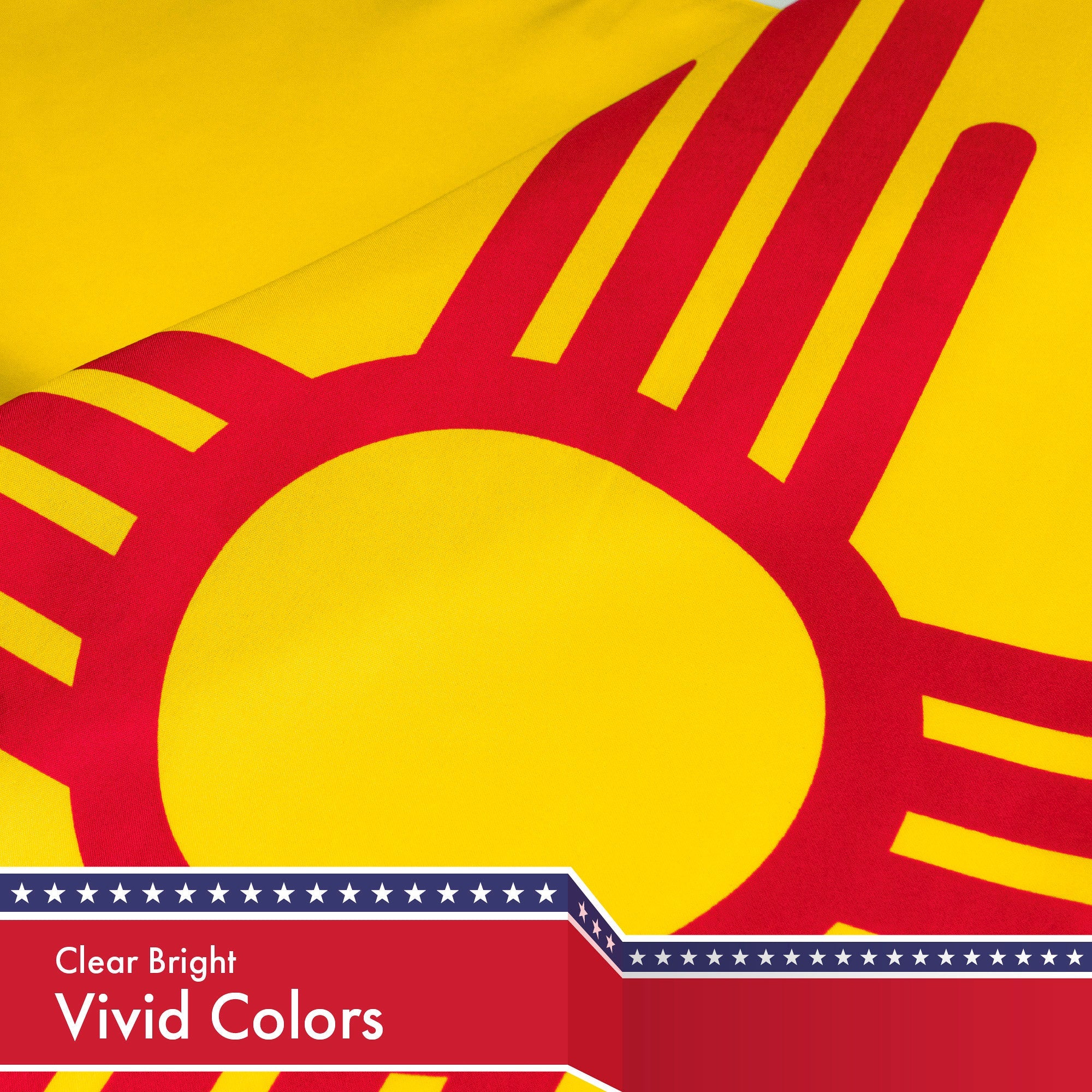 New Mexico State Flag 150D Printed Polyester 3x5 Ft