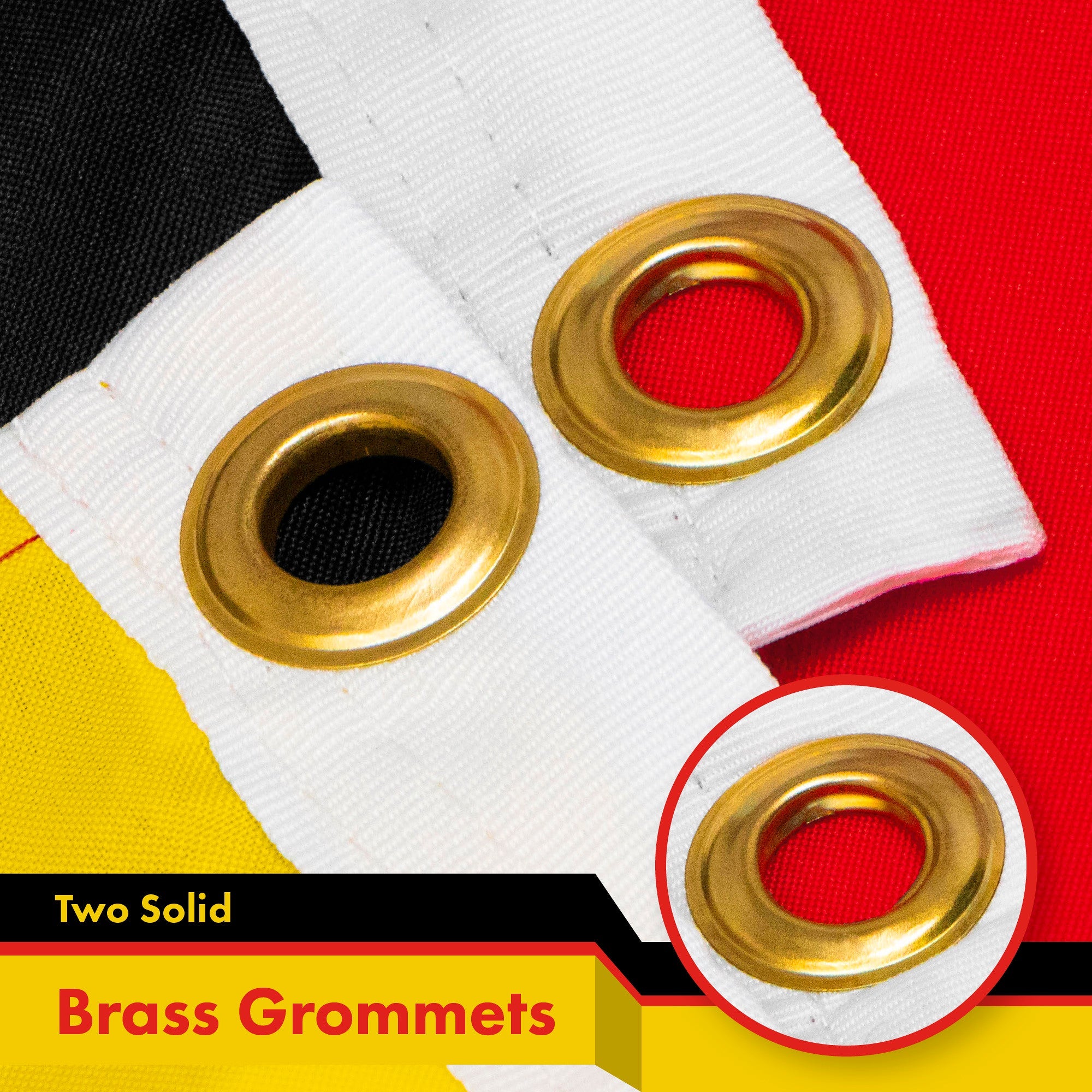 Germany (German) Flag 150D Printed Polyester 3x5 Ft