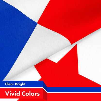 Panama (Panamanian) Flag 150D Printed Polyester 3x5 Ft