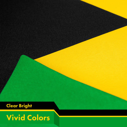 Jamaica (Jamaican) Flag 150D Printed Polyester 3x5 Ft