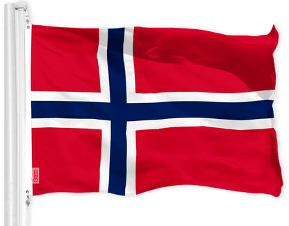 Norway (Norwegian) Flag 150D Printed Polyester 3x5 Ft