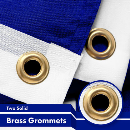 G128 Greece Greek Flag | 3x5 feet | Printed 150D, Indoor/Outdoor, Vibrant Colors, Brass Grommets, Quality Polyester, Much Thicker More Durable Than 100D 75D Polyester