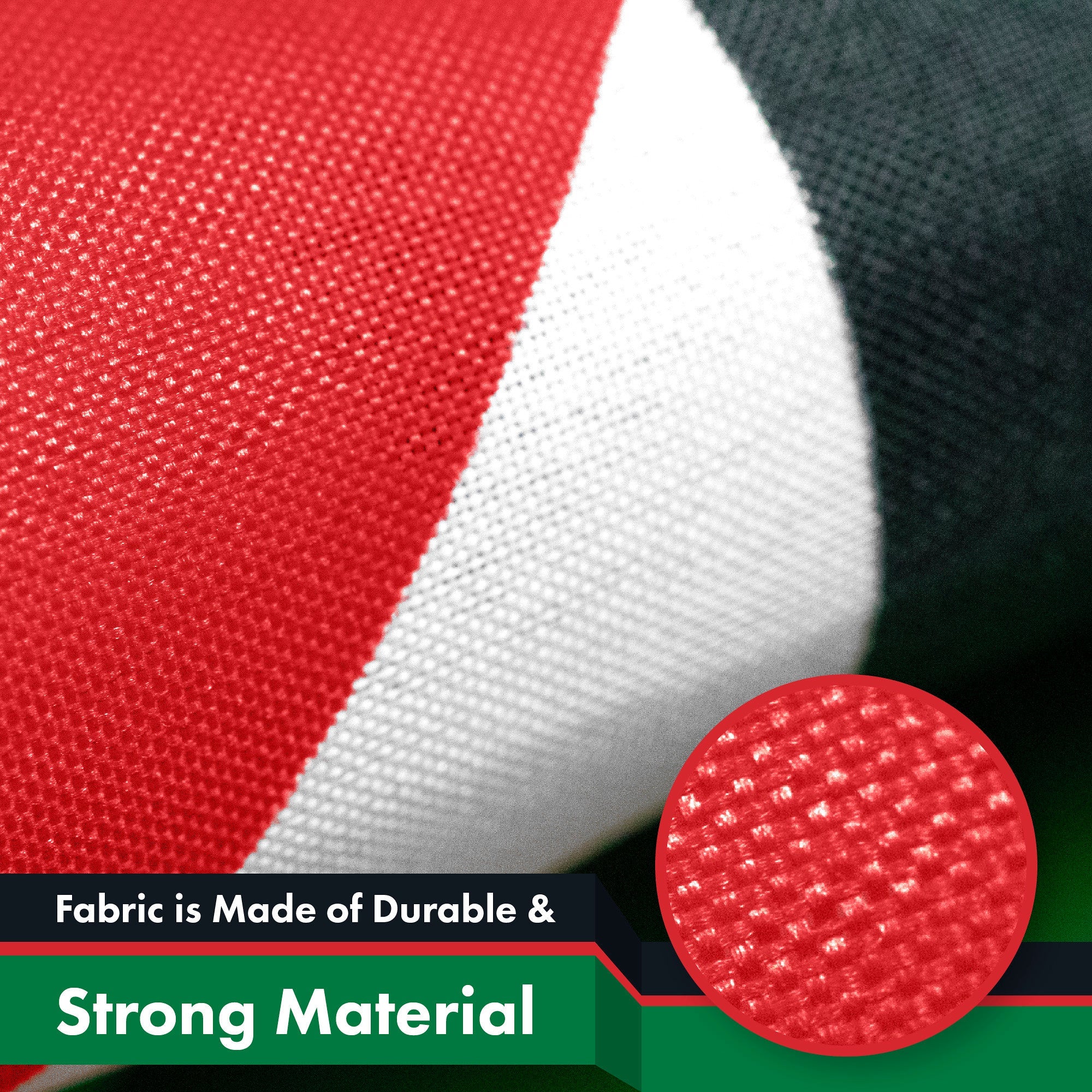 G128 Palestine Palestinian Flag | 3x5 feet | Printed 150D, Indoor/Outdoor, Vibrant Colors, Brass Grommets, Quality Polyester, Much Thicker More Durable Than 100D 75D Polyester