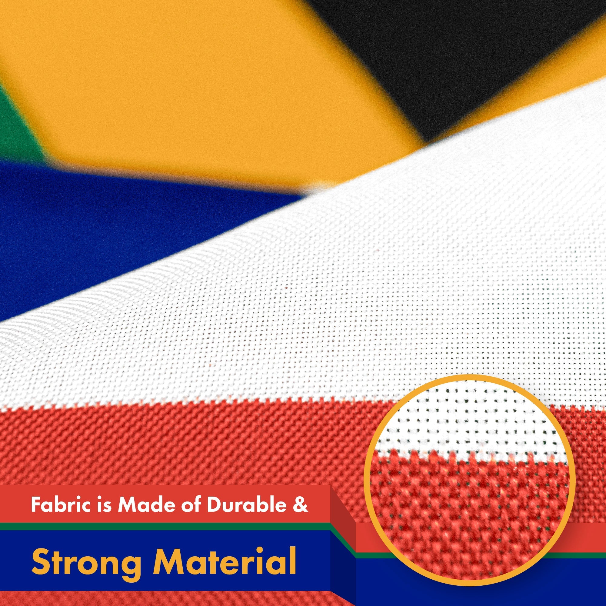 South Africa (South African) Flag 150D Printed Polyester 3x5 Ft