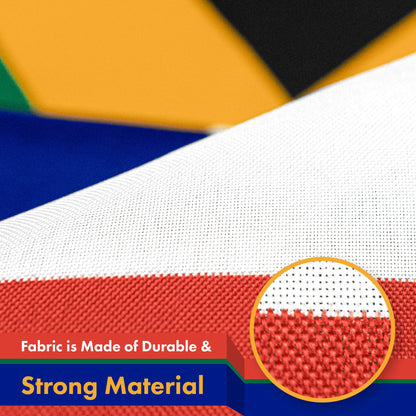 South Africa (South African) Flag 150D Printed Polyester 3x5 Ft