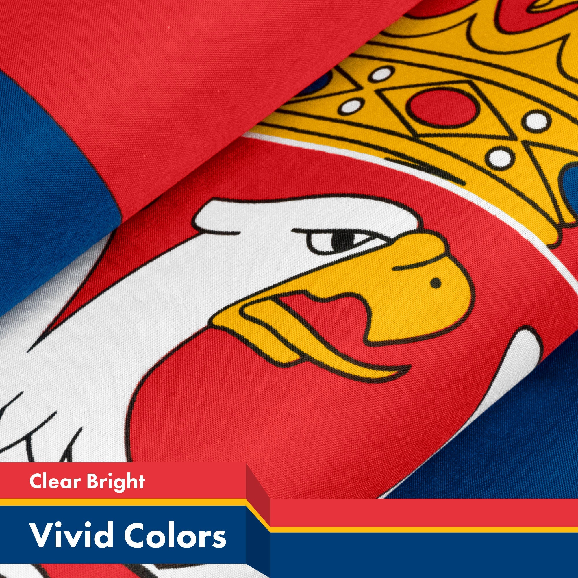 Serbia (Serbian) Flag 150D Printed Polyester 3x5 Ft