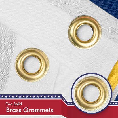 G128 Utah State Flag | 3x5 feet | Printed 150D, Indoor/Outdoor, Vibrant Colors, Brass Grommets, Quality Polyester, Much Thicker More Durable Than 100D 75D Polyester