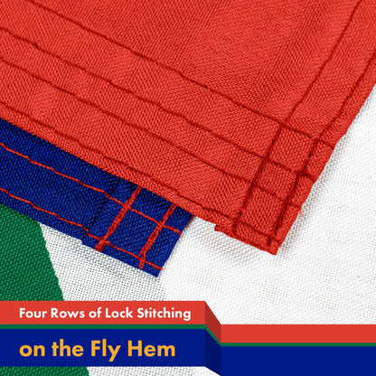 South Africa (South African) Flag 150D Printed Polyester 3x5 Ft