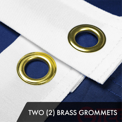 G128 Indiana State Flag | 2.5x4 Ft | ToughWeave Series Embroidered 300D Polyester | Embroidered Design, Indoor/Outdoor, Brass Grommets