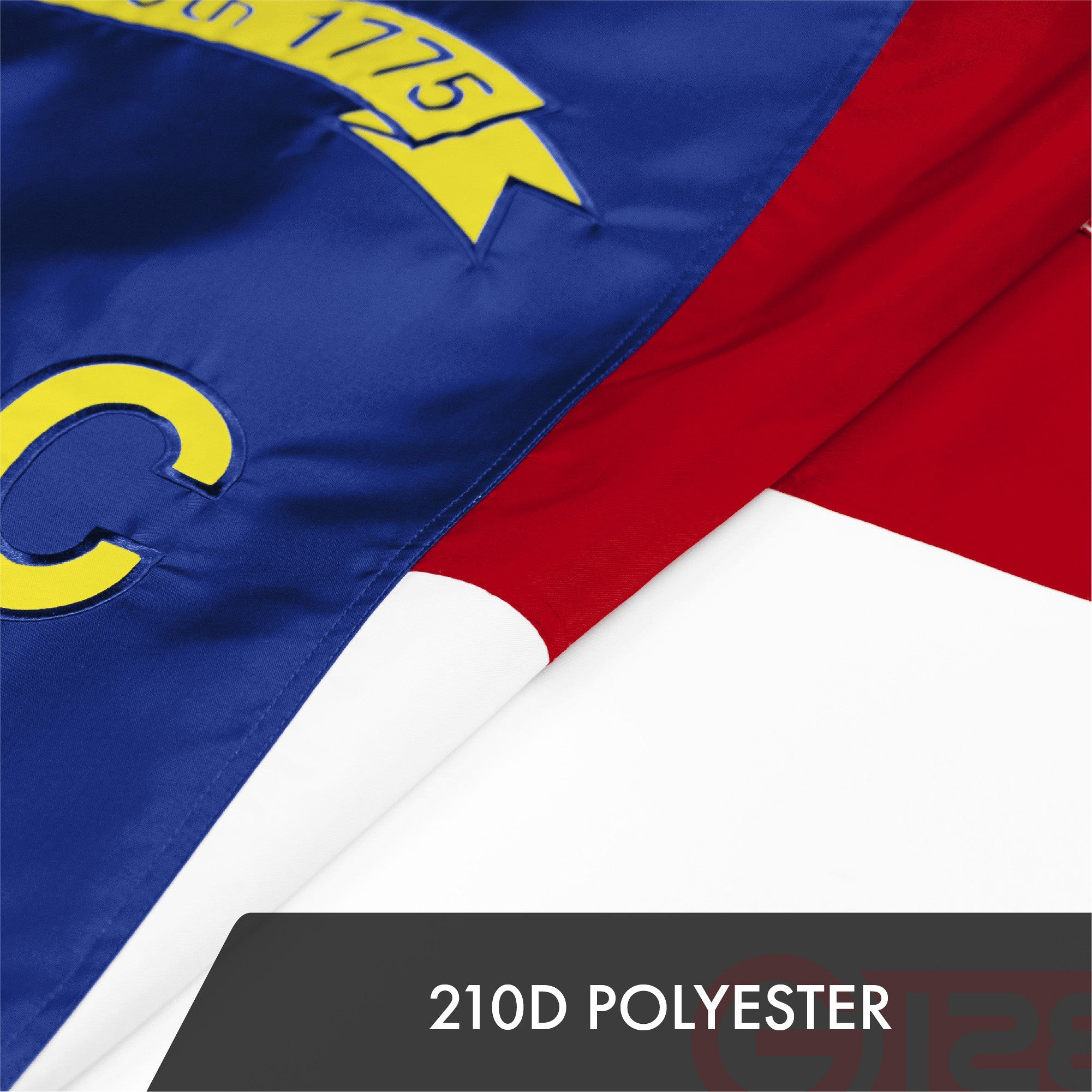 G128 North Carolina State Flag | 1x1.5 Ft | ToughWeave Series Embroidered 300D Polyester | Embroidered Design, Indoor/Outdoor, Brass Grommets