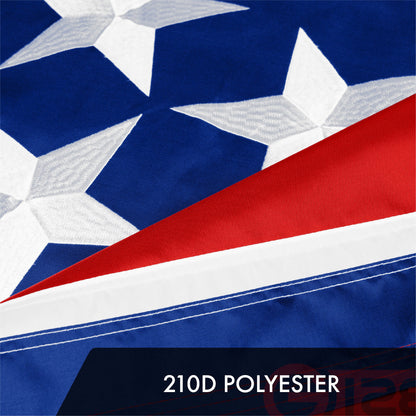 G128 Tennessee TN State Flag | 1x1.5 Ft | ToughWeave Series Embroidered 300D Polyester | Embroidered Design, Indoor/Outdoor, Brass Grommets
