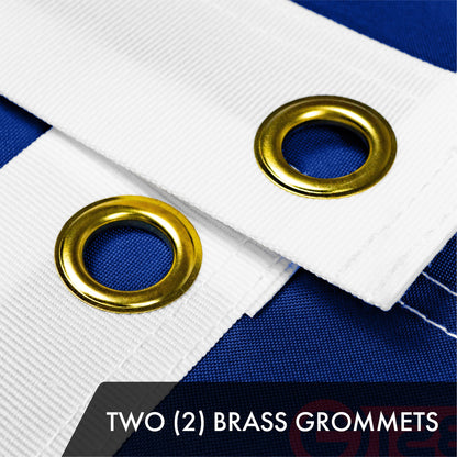 G128 Texas TX State Flag | 20x30 In | ToughWeave Series Embroidered 300D Polyester | Embroidered Design, Indoor/Outdoor, Brass Grommets