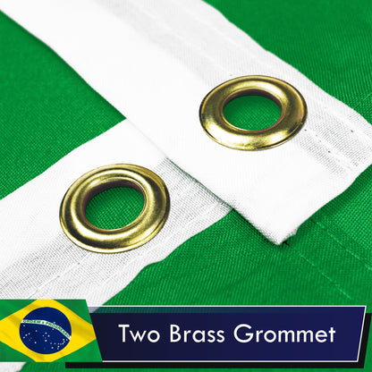 Brazil (Brazilian) Flag 75D Printed Polyester 3x5 Ft