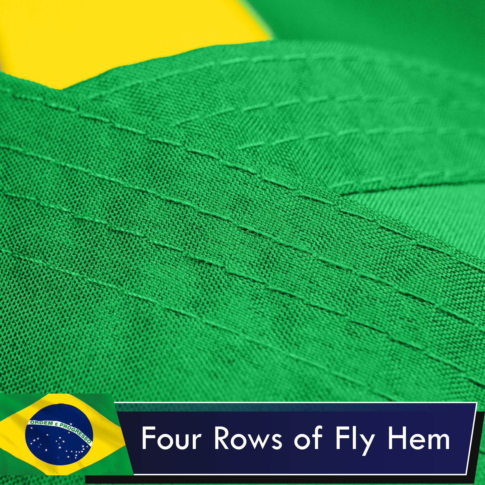 Brazil (Brazilian) Flag 75D Printed Polyester 3x5 Ft
