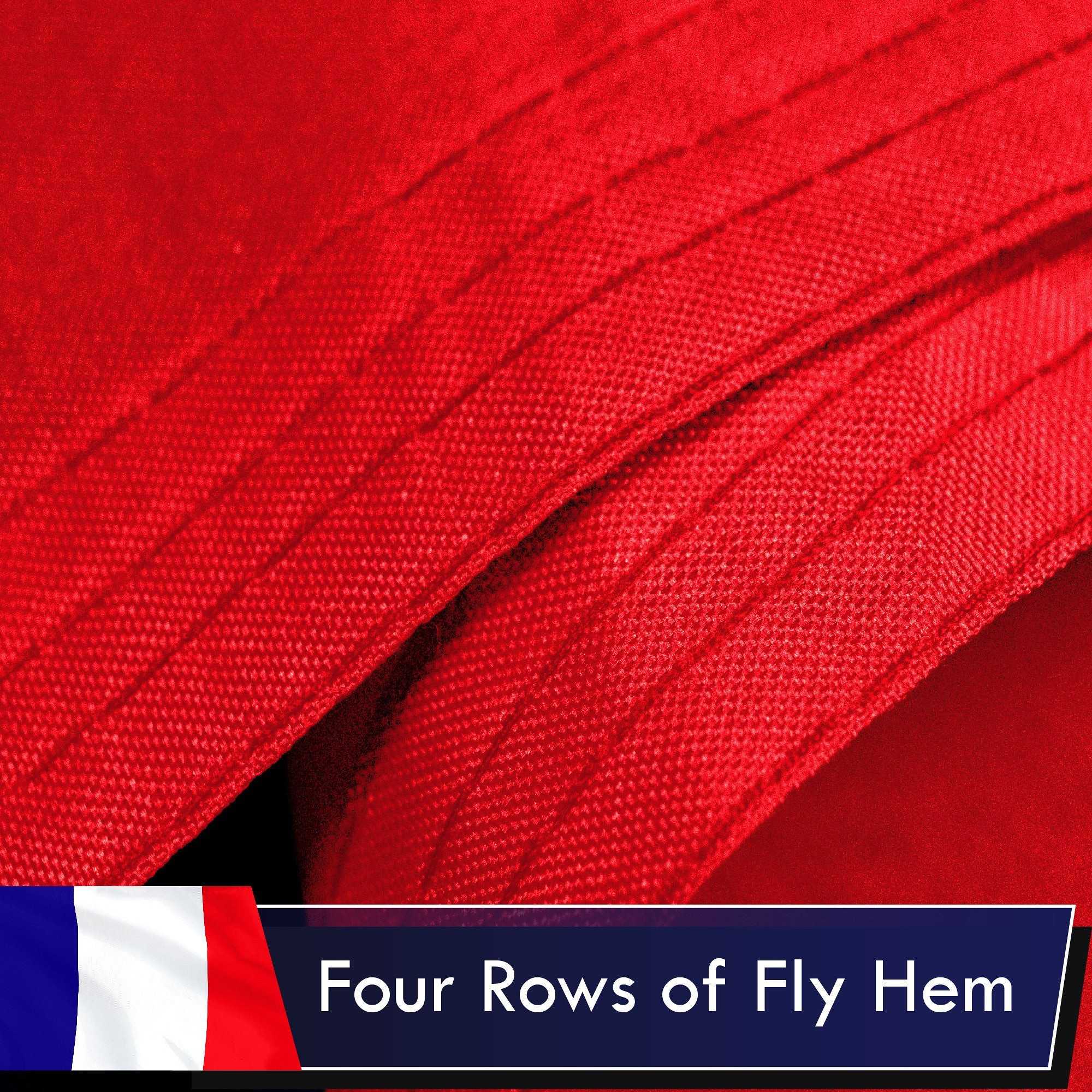 France (French) Flag 75D Printed Polyester 3x5 Ft