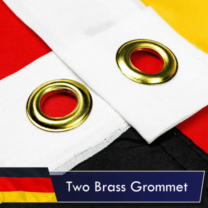 Germany (German) Flag 75D Printed Polyester 3x5 Ft