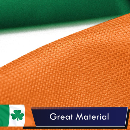 Irish Shamrock Flag 75D Printed Polyester 3x5 Ft