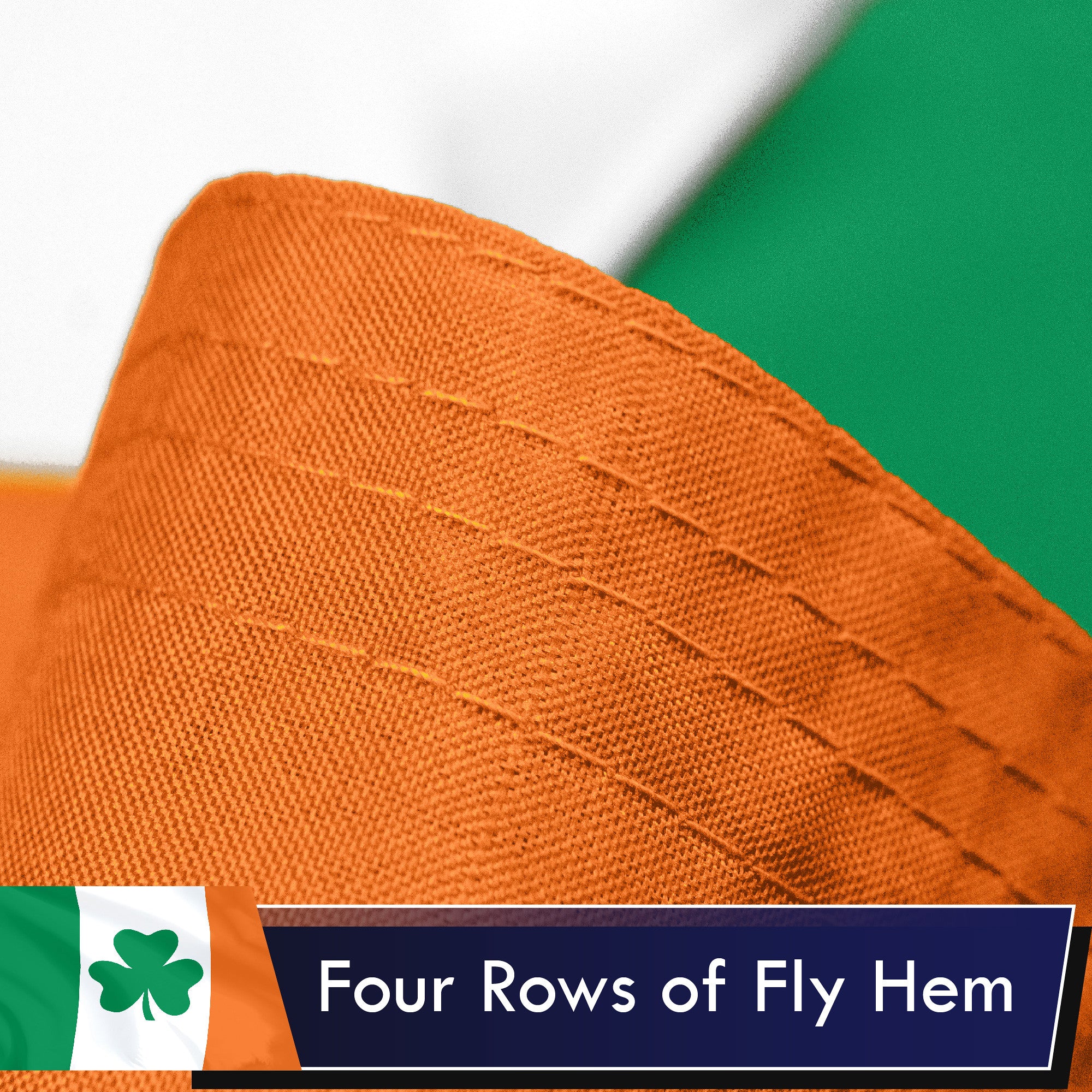Irish Shamrock Flag 75D Printed Polyester 3x5 Ft