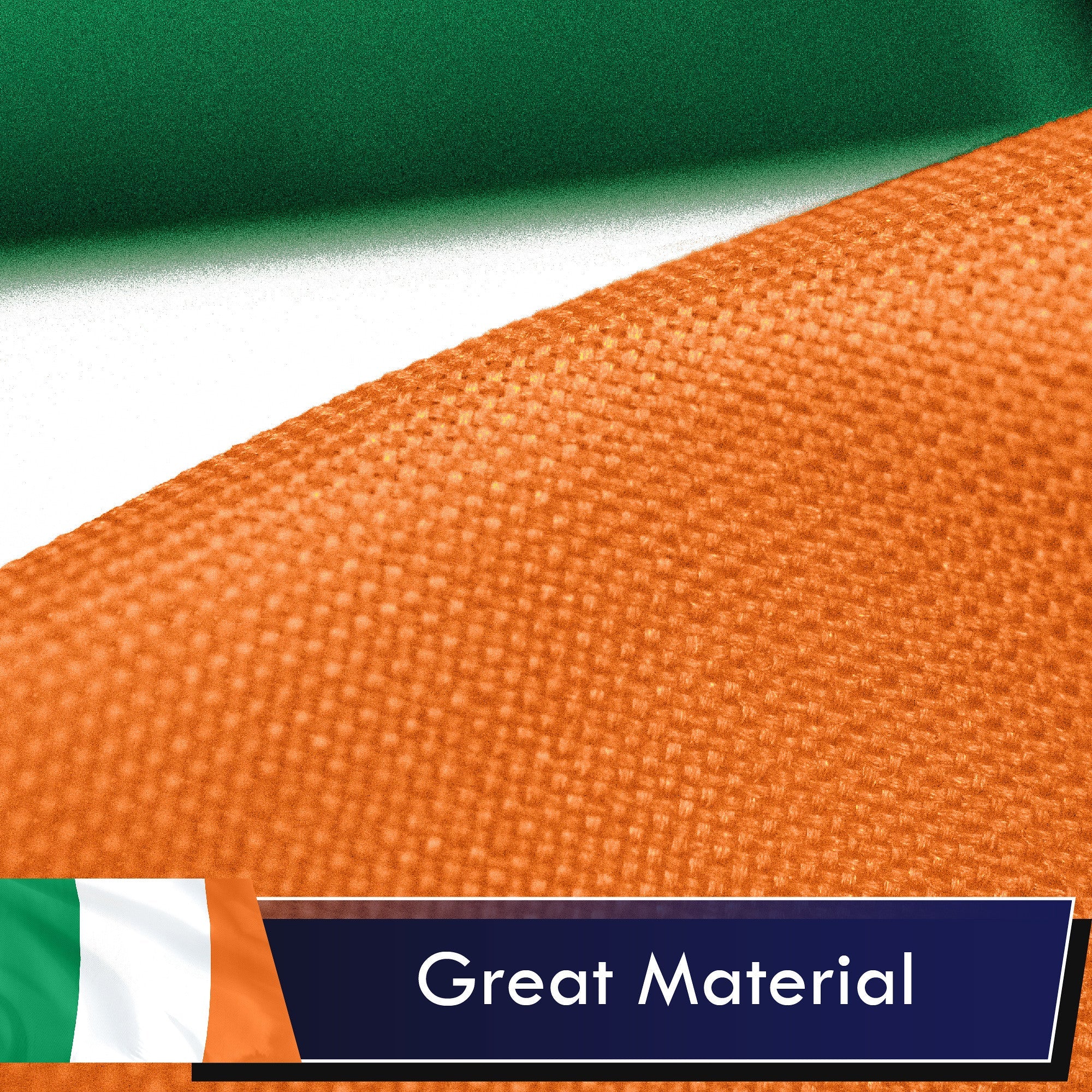Ireland (Irish) Flag 75D Printed Polyester 3x5 Ft