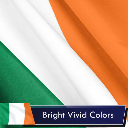 Ireland (Irish) Flag 75D Printed Polyester 3x5 Ft