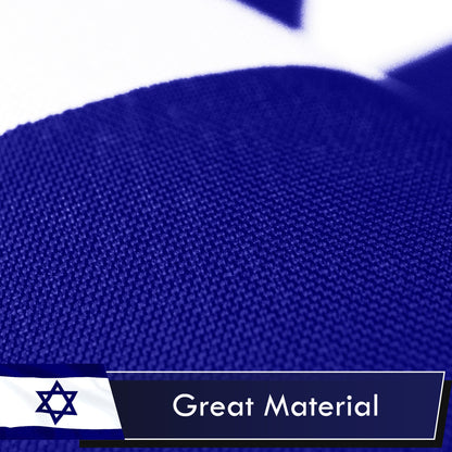 Israel (Israeli) Flag 75D Printed Polyester 3x5 Ft