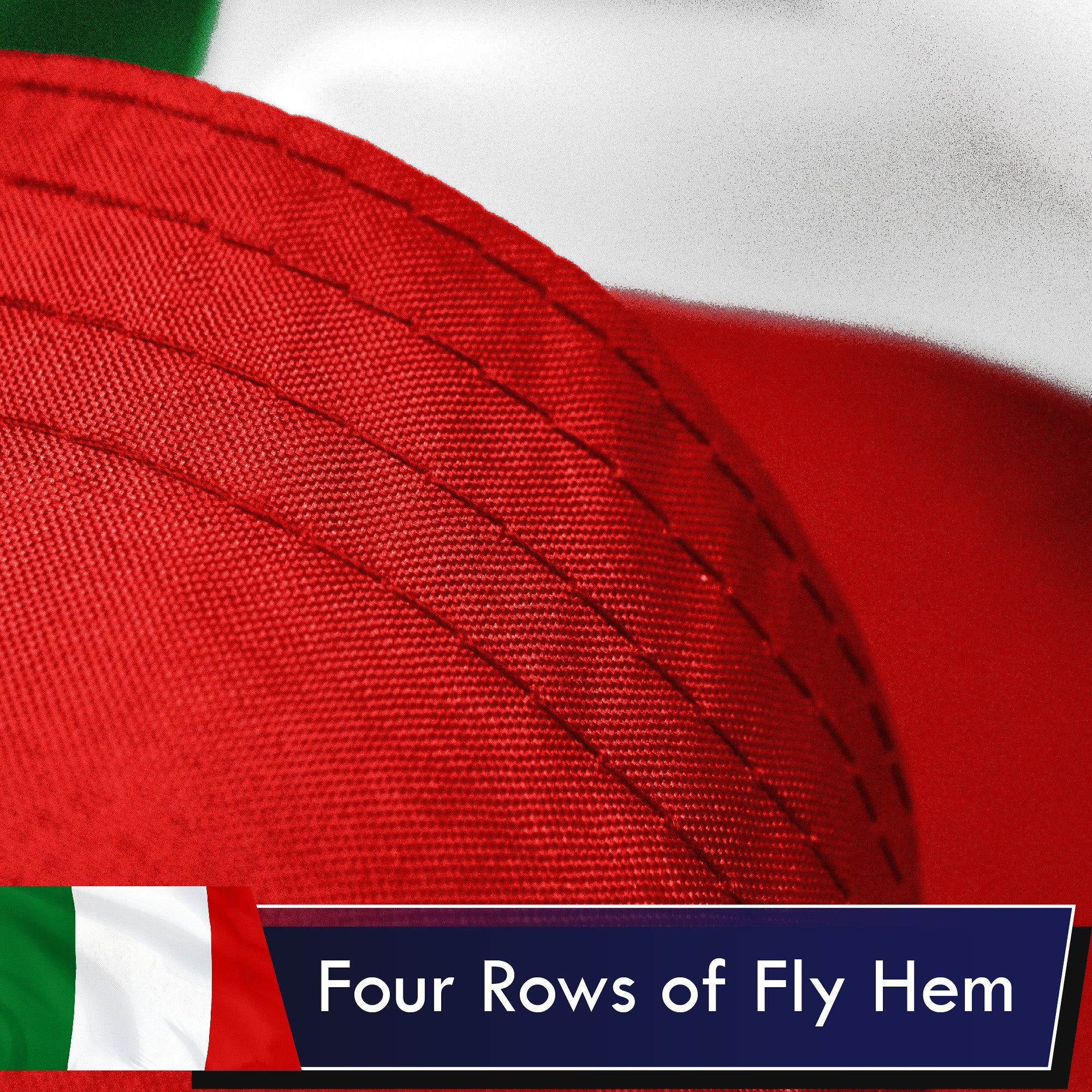 Italy (Italian) Flag 75D Printed Polyester 3x5 Ft