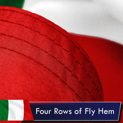 Italy (Italian) Flag 75D Printed Polyester 3x5 Ft