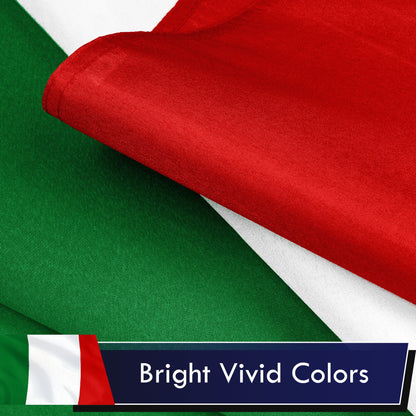 Italy (Italian) Flag 75D Printed Polyester 3x5 Ft