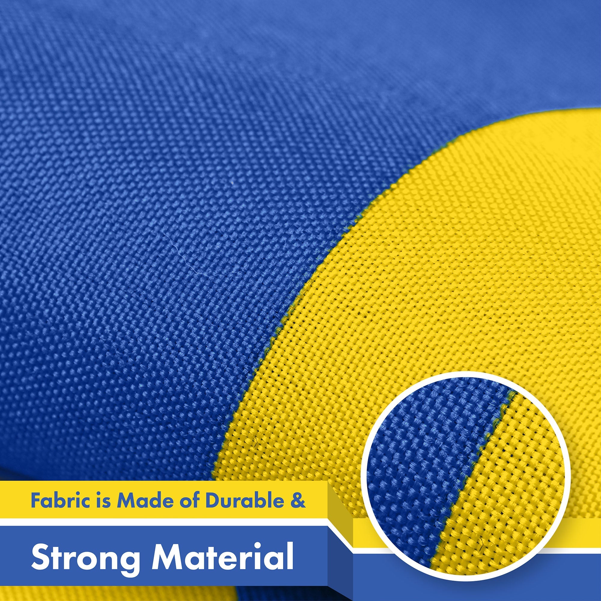 G128 Ukraine Ukrainian Flag 3x5 Ft 150D Printed Polyester