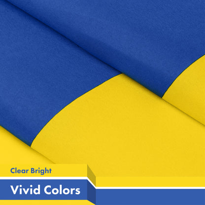G128 Ukraine Ukrainian Flag 3x5 Ft 150D Printed Polyester