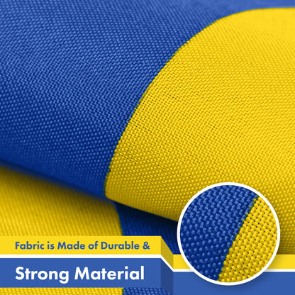 G128 Ukraine Ukrainian Coat of Arms Flag 3x5 Ft 150D Printed Polyester