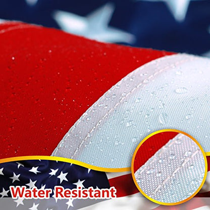 American Flag 300D Embroidered Polyester 6x10 Ft